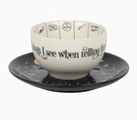 Tasseomancy Tea Cup & Saucer