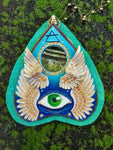 Double Winged Air Planchette Pendant