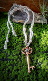 Herkimer Diamond Key Necklace