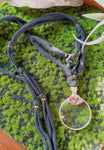 Steampunk Micro-Ruby Magnifying Glass Pendant