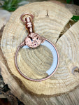 Steampunk Micro-Ruby Magnifying Glass Pendant