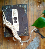 Birch Bark Book Box with Glass Vials & Moss