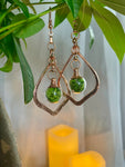 Moss Potion Bottle Earrings