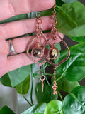 Butterfly Wing Potion Bottle Earrings