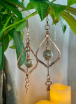 Snake Skin Potion Bottle Earrings